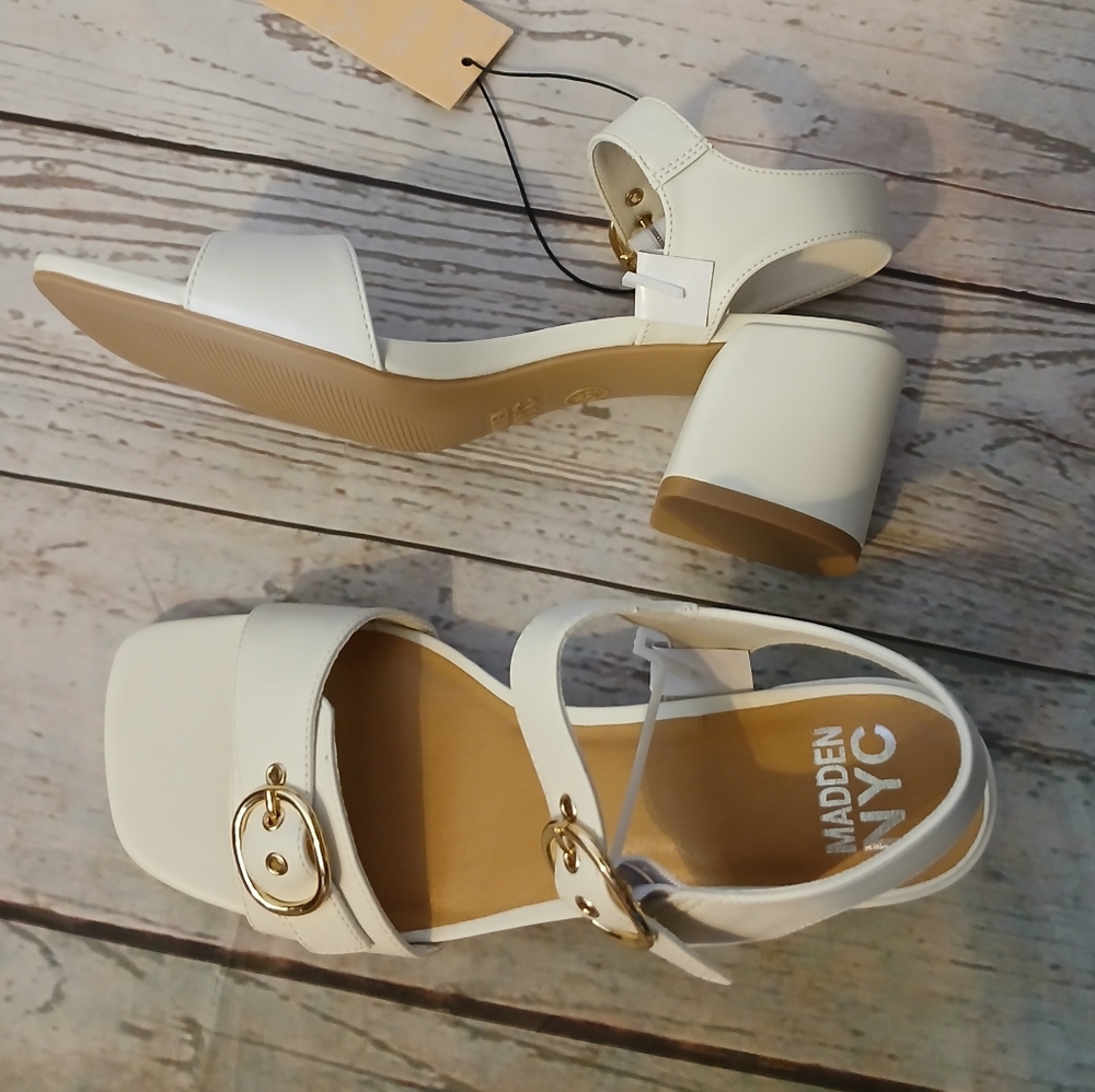 Madden NYC Women's Adelade Sandals White Size 11 - Picture 4 of 11